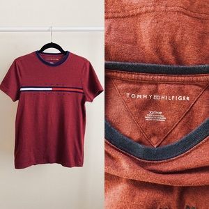 Red Blue Stripe Logo T-Shirt